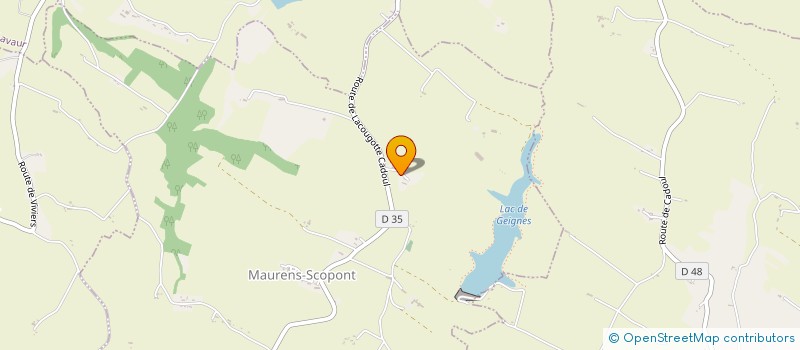 localisation de l'entreprise MADAME PAOLA NARDI  MAURENS-SCOPONT