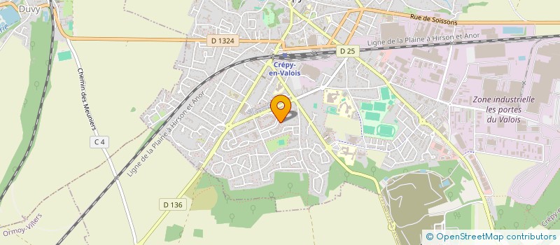localisation de l'entreprise MADAME PAOLA PEREIRA à CREPY-EN-VALOIS