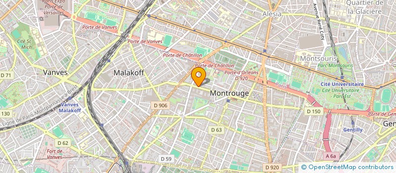 localisation de l'entreprise MADAME PAOLA SARMIENTO CASTRO  MONTROUGE