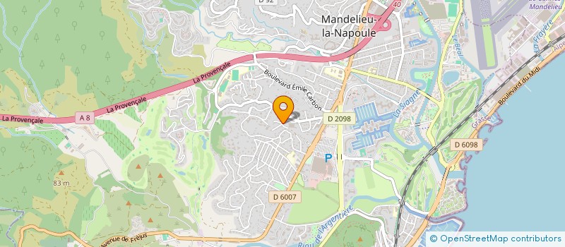 localisation de l'entreprise MADAME PAOLA TALLUTO à MANDELIEU-LA-NAPOULE
