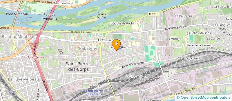 localisation de l'entreprise MADAME PAOLINA BARONCHELLI  SAINT-PIERRE-DES-CORPS