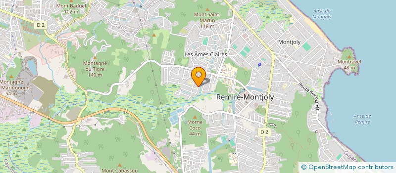 localisation de l'entreprise MADAME PAOLINE BELISAIRE  REMIRE-MONTJOLY