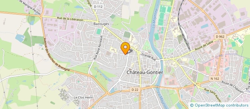 localisation de l'entreprise MADAME PAQUITA CHAUVEAU à CHATEAU-GONTIER-SUR-MAYENNE