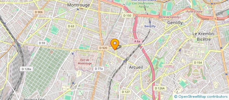 localisation de l'entreprise MADAME PARISA PAHLEVAN SHARIF  ARCUEIL