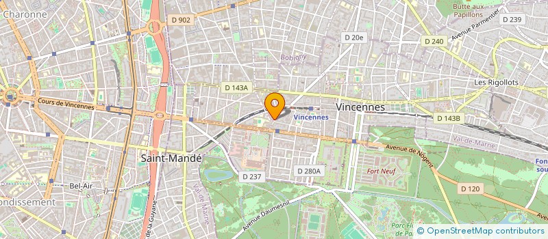 localisation de l'entreprise MADAME PARISA SHIRVANI  VINCENNES