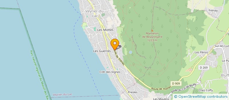 localisation de l'entreprise MADAME PASCALE ACCOYER  VEYRIER-DU-LAC