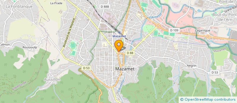 localisation de l'entreprise MADAME PASCALE ALZURIA à MAZAMET