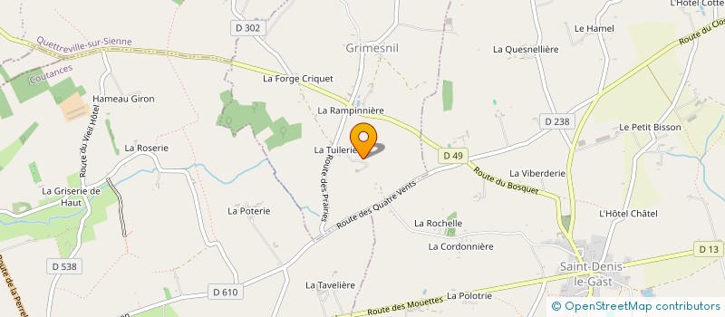 localisation de l'entreprise MADAME PASCALE ANDREE DIEUTRE  GRIMESNIL