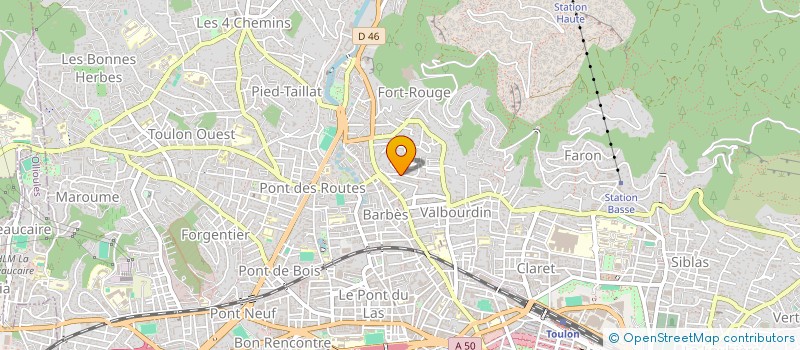 localisation de l'entreprise MADAME PASCALE ANGELINI  TOULON