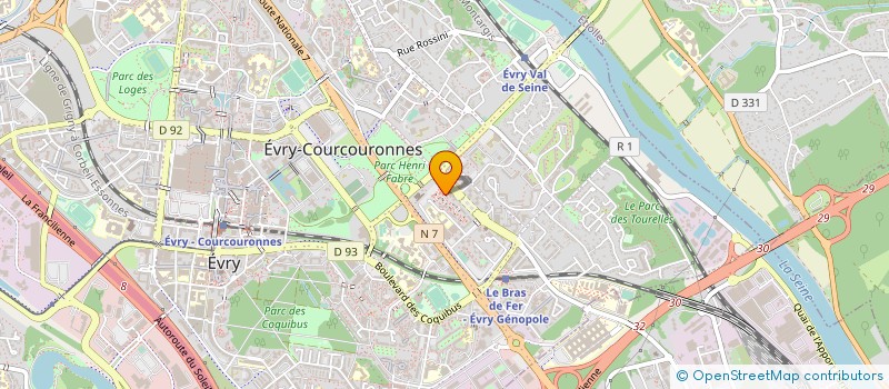 localisation de l'entreprise MADAME PASCALE ANNE AUDRY  EVRY-COURCOURONNES