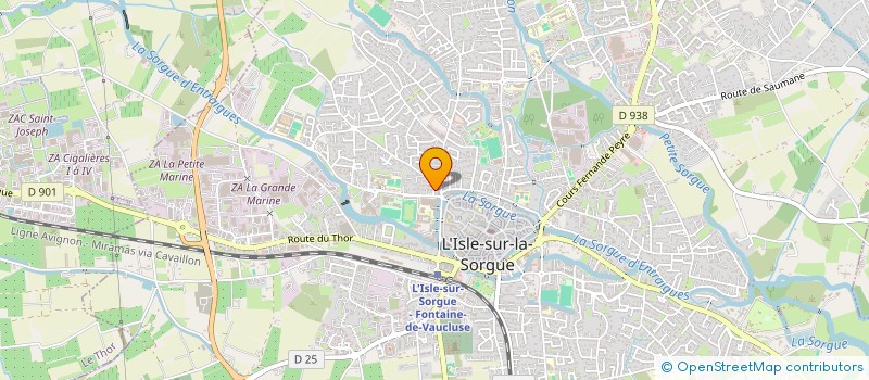 localisation de l'entreprise MADAME PASCALE ARAGON  L'ISLE-SUR-LA-SORGUE