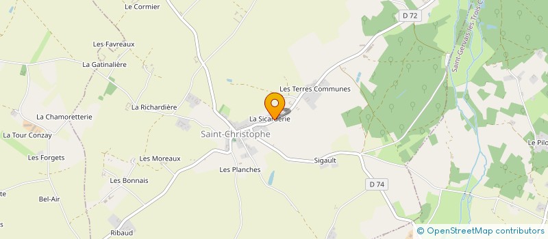 localisation de l'entreprise MADAME PASCALE ARNAULT à SAINT-CHRISTOPHE