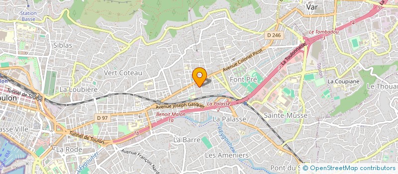 localisation de l'entreprise MADAME PASCALE ARPINO  TOULON