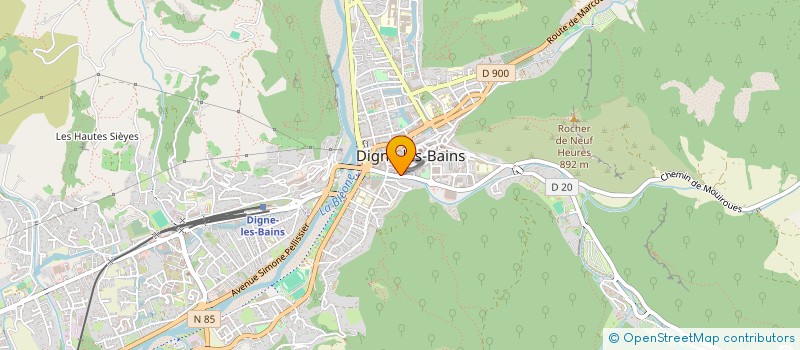 localisation de l'entreprise MADAME PASCALE AUBERT à DIGNE-LES-BAINS