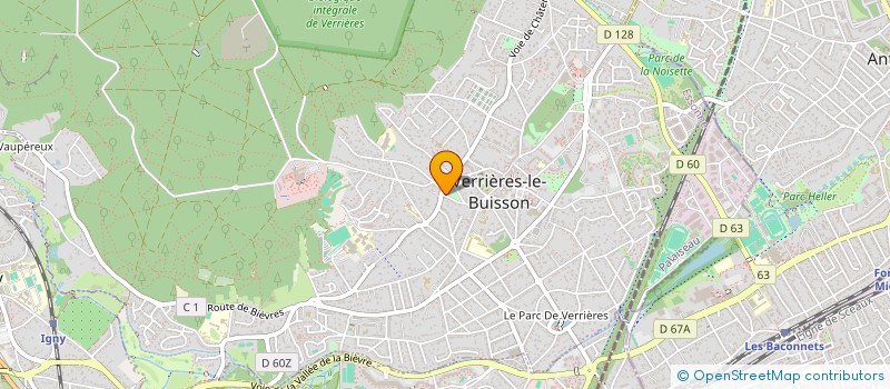 localisation de l'entreprise MADAME PASCALE AUBERT à VERRIERES-LE-BUISSON