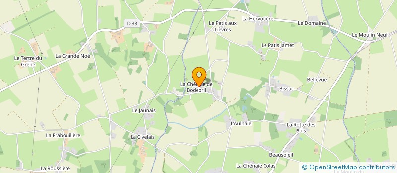 localisation de l'entreprise MADAME PASCALE AUBRY  LA CHEVALLERAIS