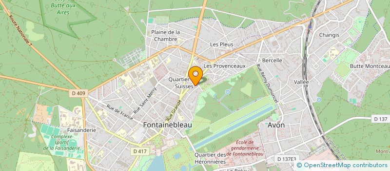 localisation de l'entreprise MADAME PASCALE AYOUL à FONTAINEBLEAU