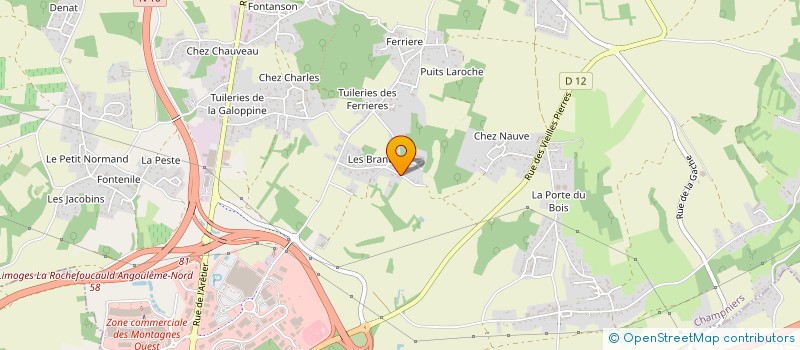 localisation de l'entreprise MADAME PASCALE AYRAULT à CHAMPNIERS