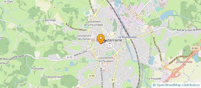 localisation de l'entreprise MADAME PASCALE BADOR à LA SOUTERRAINE