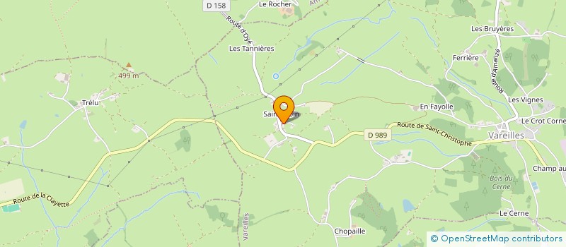 localisation de l'entreprise MADAME PASCALE BAJARD  VAREILLES