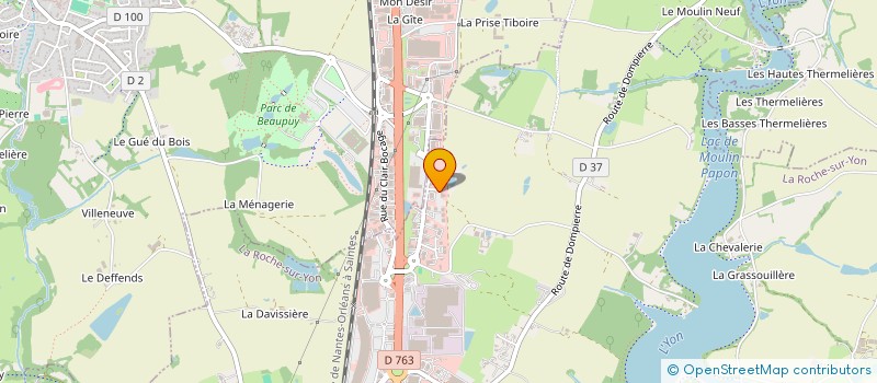 localisation de l'entreprise MADAME PASCALE BAUDOUIN à LA ROCHE-SUR-YON