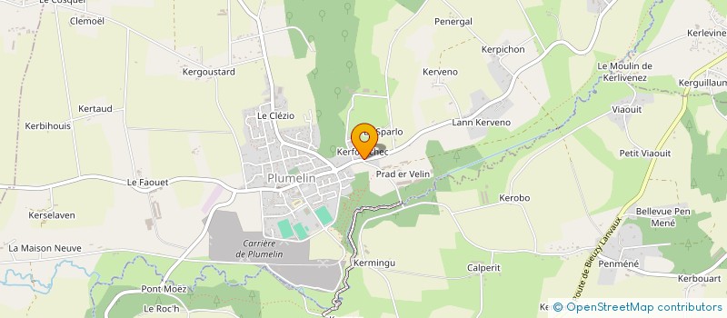 localisation de l'entreprise MADAME PASCALE BAZILE  PLUMELIN