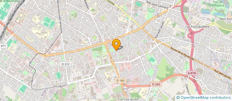 localisation de l'entreprise MADAME PASCALE BECAUD à ANGERS