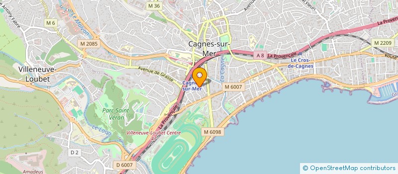localisation de l'entreprise MADAME PASCALE BENNATI à CAGNES-SUR-MER