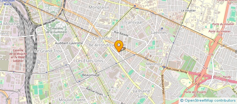 localisation de l'entreprise MADAME PASCALE BERSON  LYON 8EME