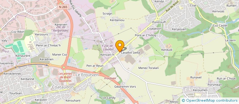 localisation de l'entreprise MADAME PASCALE BERTA  LA FOREST-LANDERNEAU