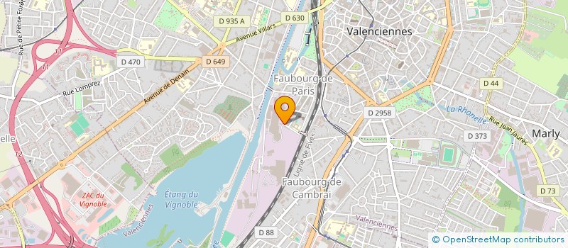 localisation de l'entreprise MADAME PASCALE BERTON à VALENCIENNES