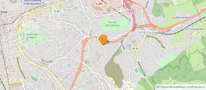 localisation de l'entreprise MADAME PASCALE BERTRAND  SAINT-ETIENNE