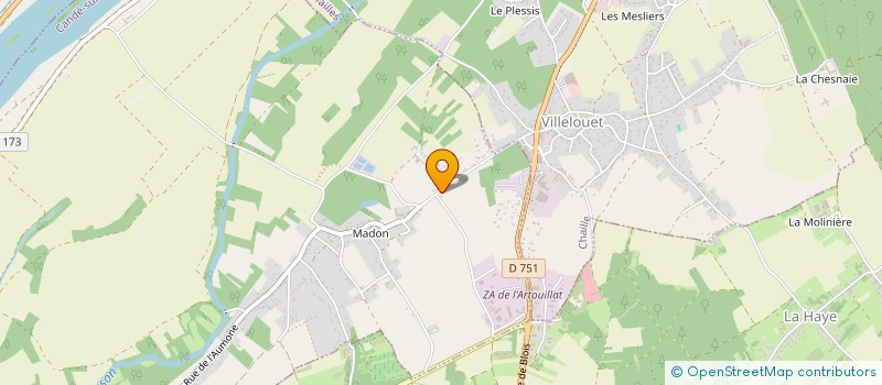 localisation de l'entreprise MADAME PASCALE BESSE  CANDE-SUR-BEUVRON