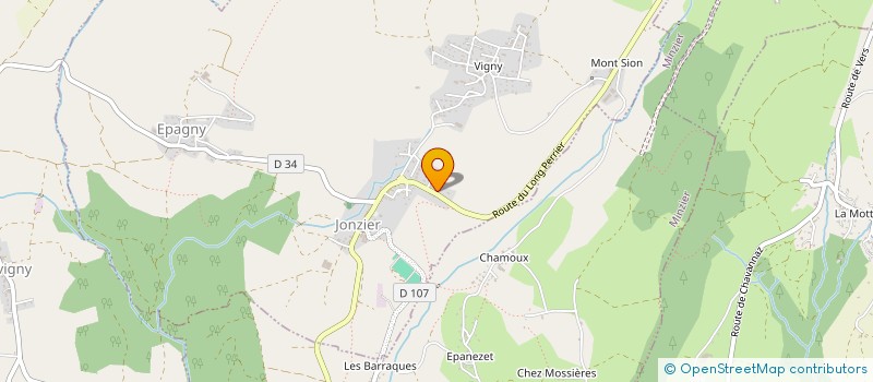 localisation de l'entreprise MADAME PASCALE BETEND  JONZIER-EPAGNY