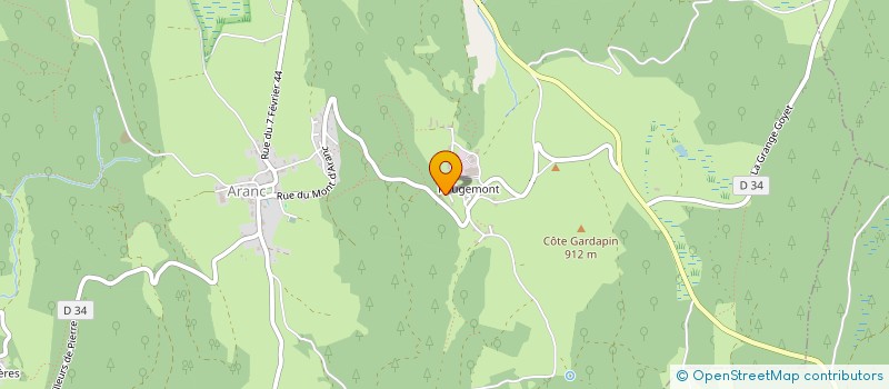 localisation de l'entreprise MADAME PASCALE BILLON  ARANC