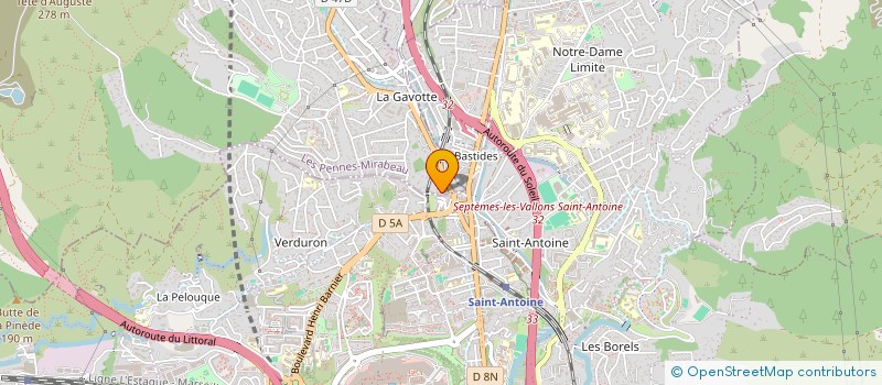 localisation de l'entreprise MADAME PASCALE BIROTTEAU à LES PENNES-MIRABEAU