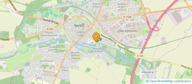 localisation de l'entreprise MADAME PASCALE BLANCHET  SENLIS