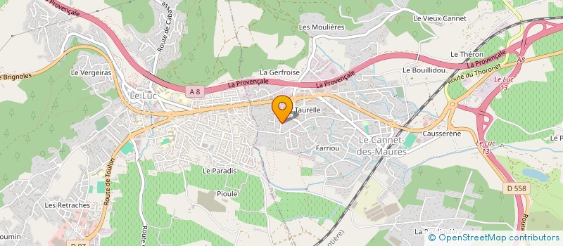 localisation de l'entreprise MADAME PASCALE BLOIS à LE CANNET-DES-MAURES