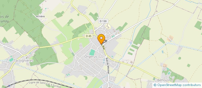 localisation de l'entreprise MADAME PASCALE BLOT  ORGERUS