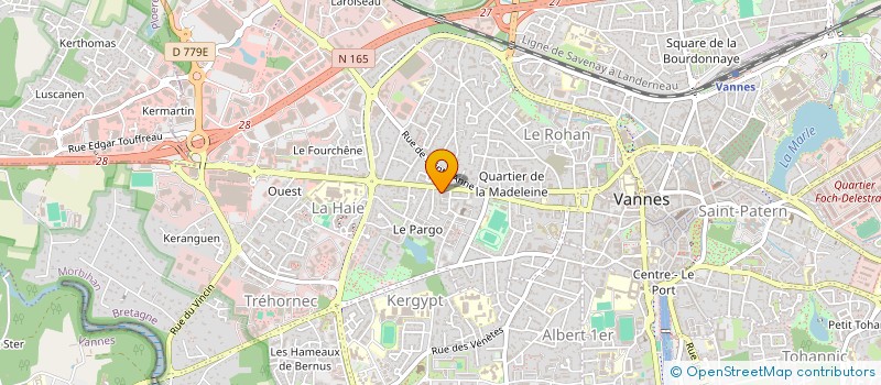 localisation de l'entreprise MADAME PASCALE BOBIN à VANNES