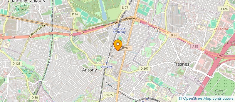 localisation de l'entreprise MADAME PASCALE BODIN à ANTONY