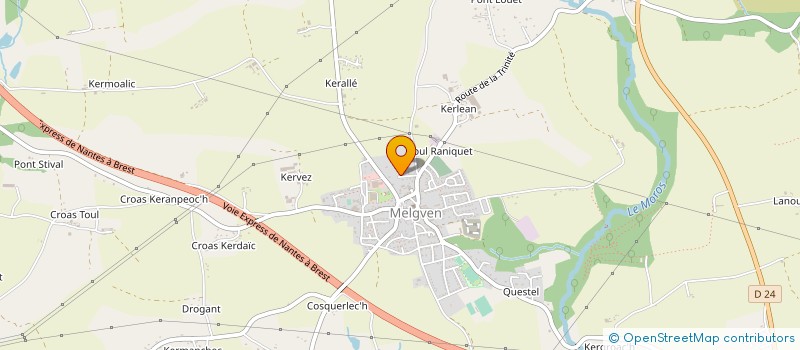 localisation de l'entreprise MADAME PASCALE BODIN  MELGVEN