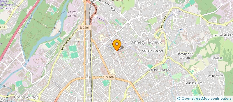 localisation de l'entreprise MADAME PASCALE BOFF à ANNECY