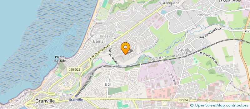 localisation de l'entreprise MADAME PASCALE BOIRARD  DONVILLE-LES-BAINS