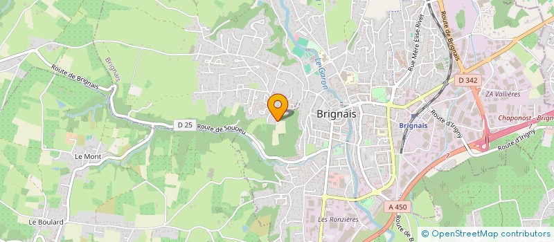 localisation de l'entreprise MADAME PASCALE BOISSERIN  BRIGNAIS