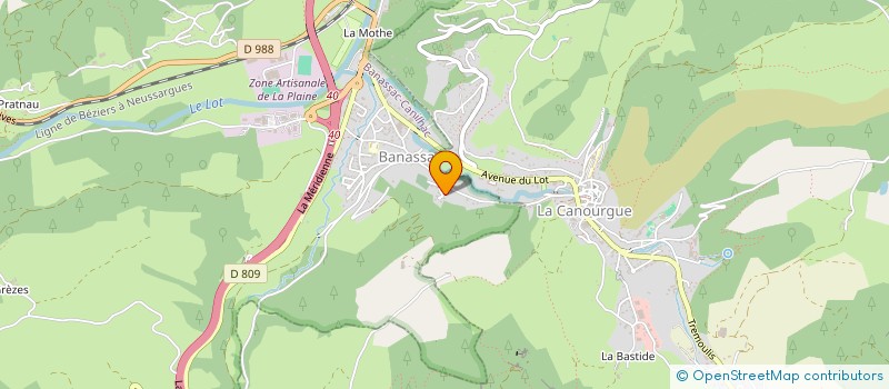 localisation de l'entreprise MADAME PASCALE BONICEL  BANASSAC-CANILHAC