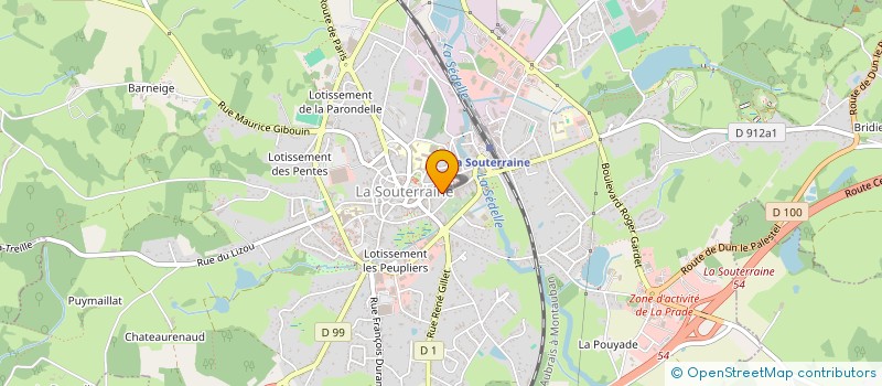 localisation de l'entreprise MADAME PASCALE BONNET  LA SOUTERRAINE