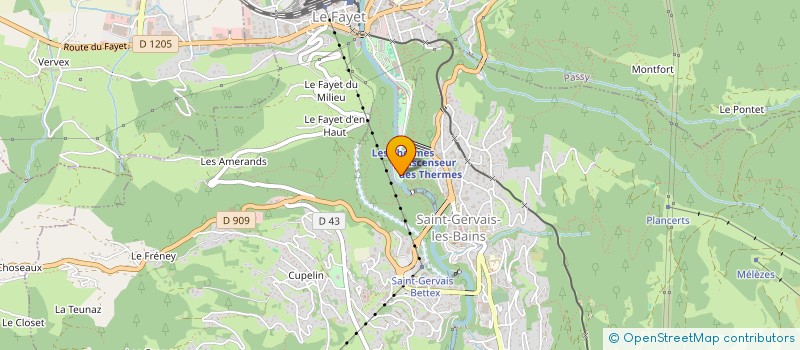 localisation de l'entreprise MADAME PASCALE BONNEVILLE  SAINT-GERVAIS-LES-BAINS