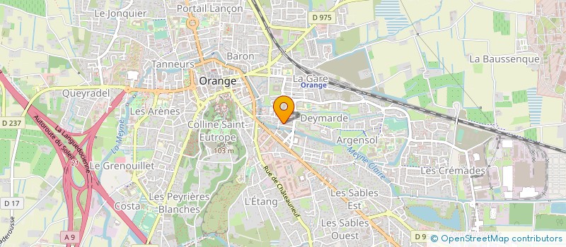 localisation de l'entreprise MADAME PASCALE BONY à ORANGE