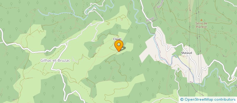 localisation de l'entreprise MADAME PASCALE BORIE  GILHAC-ET-BRUZAC